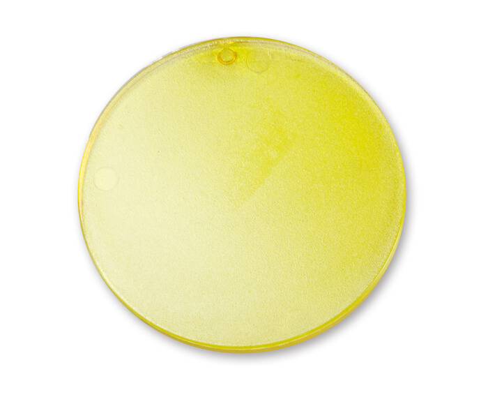 Jeton de valeur - 2,5 x 38mm (1000 pcs.) jaune transparent