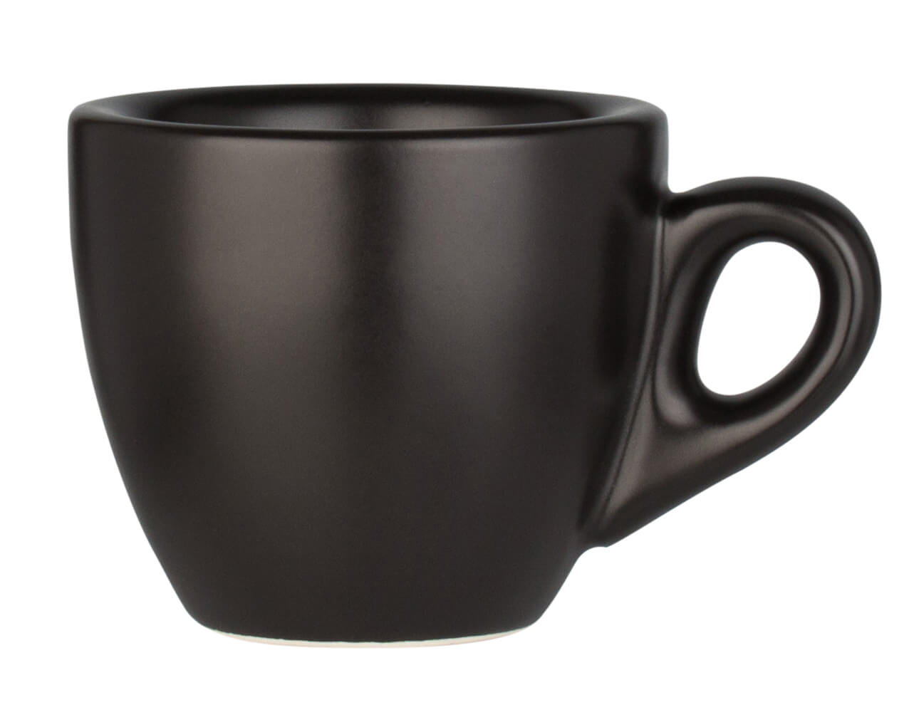 Tasse à expresso Barista avec soucoupe, porcelaine noire - 55ml (6 pièces)