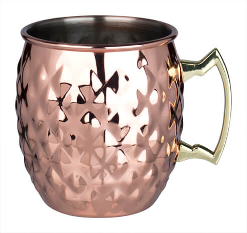 Moscow Mule Gobelet Pineapple, acier inoxydable cuivré - 550ml