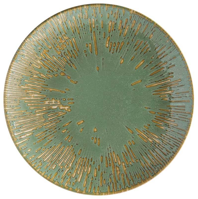 Bonna Snell Sage Gourmet Assiette plate 21cm vert - 12 pièces