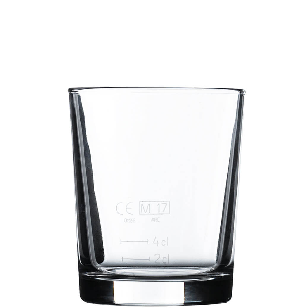 Verre à whisky Stockholm, Arcoroc - 270ml, 2+4cl repère (12 pcs)