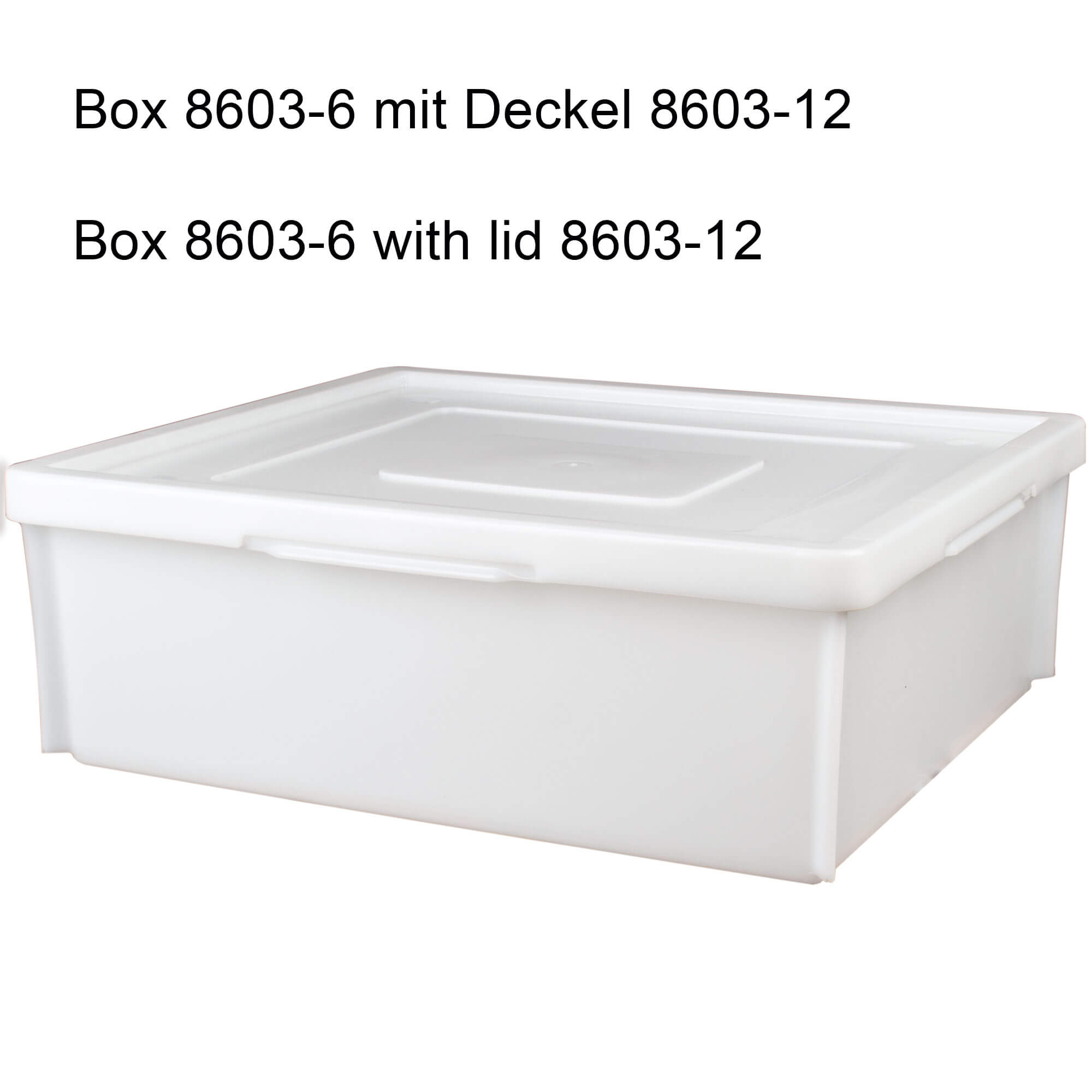 Récipient de transport empilable Classic blanc - 515x445x165mm (30l)