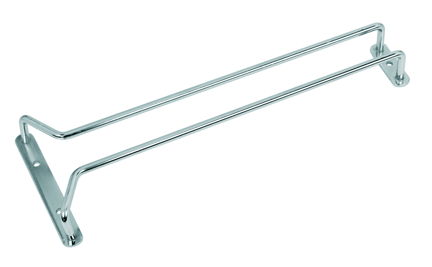 Rail porte-verres env. 42cm - chromé