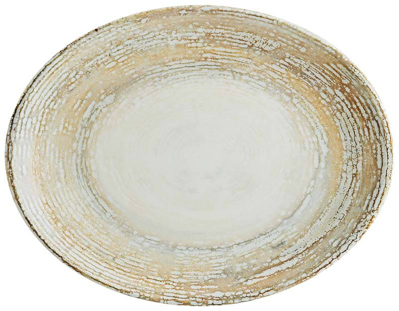 Bonna Patera Moove Plateau ovale 31x24cm beige - 6 pièces