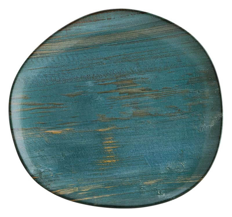 Bonna Madera Mint Vago Assiette plate 29cm bleu - 6 pièces