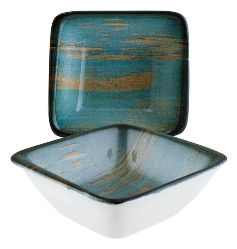 Bonna Madera Mint Moove bol 8x8,5cm bleu - 24 pièces