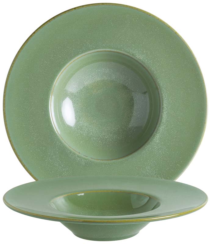 Bonna Sage Banquet Assiette à pâtes 28cm vert - 6 pièces