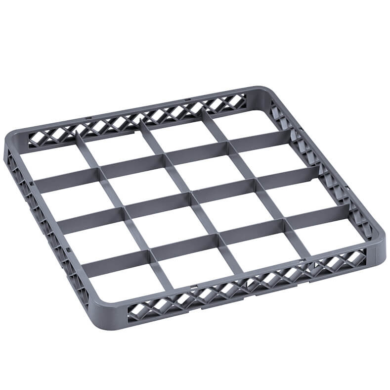 Embouts panier de lavage 16 compartiments, gris (Rack 98) - 50x50x4,5cm