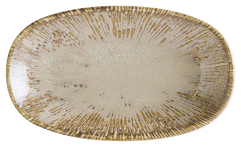 Bonna Snell Sand Gourmet plat ovale 15x8,5cm beige - 12 pièces