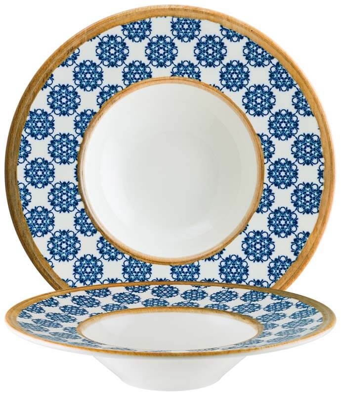 Bonna Lotus Banquet assiette à pâtes 28cm bleu - 6 pièces