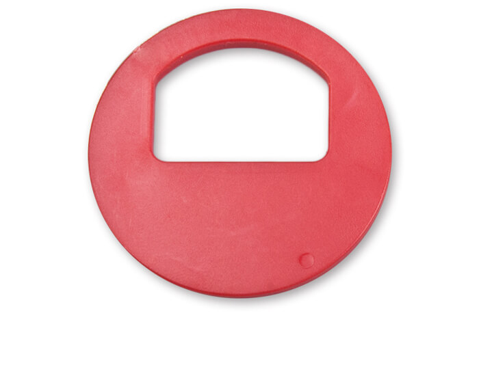 Jeton de vestiaire avec numérotation (100 pcs) - rouge