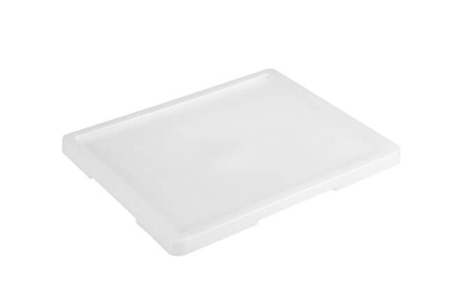 Couvercle pour récipient de transport gerbable Classic blanc - 525x455x30mm