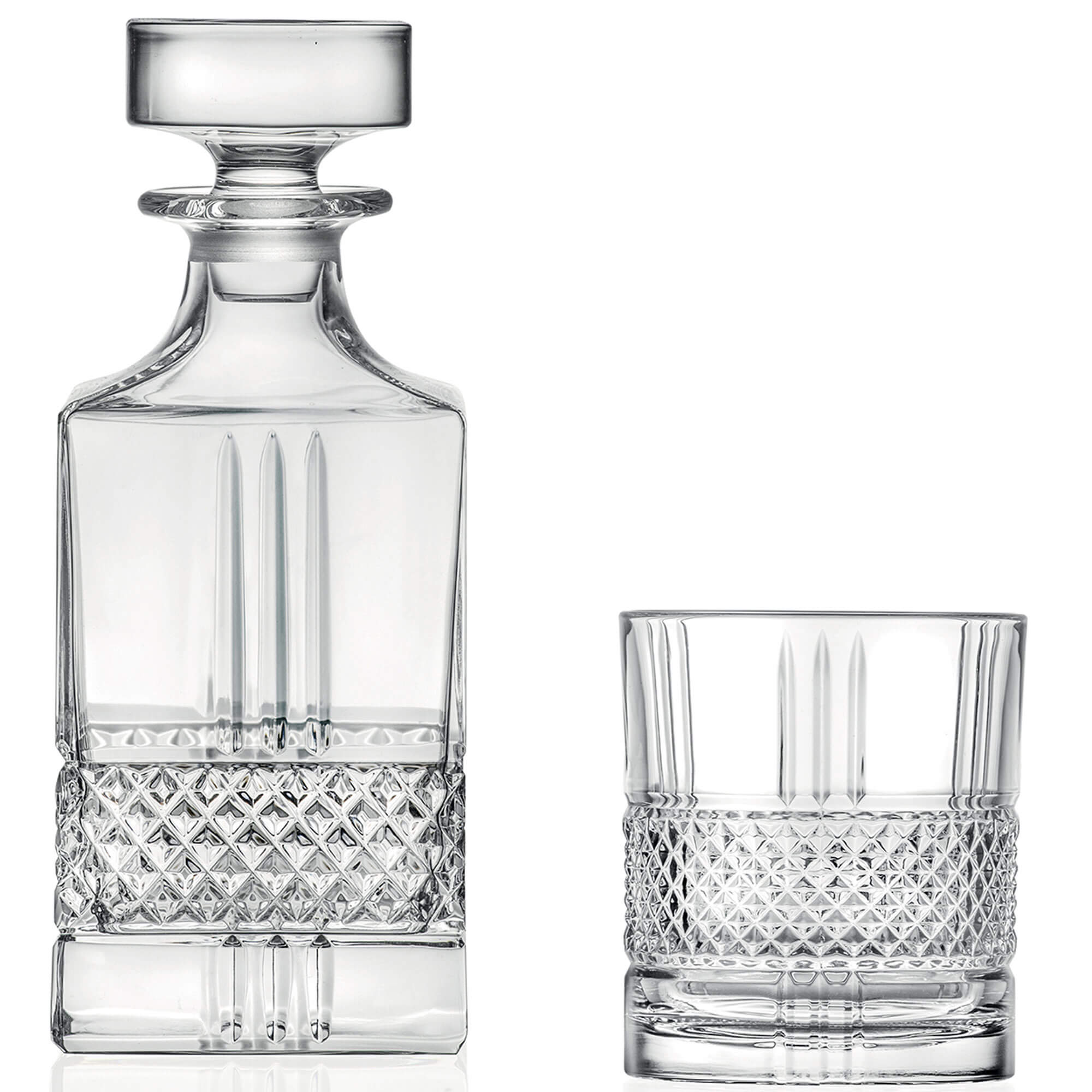 Whisky Set Brillante, RCR - 1 carafe + 6 tumblers