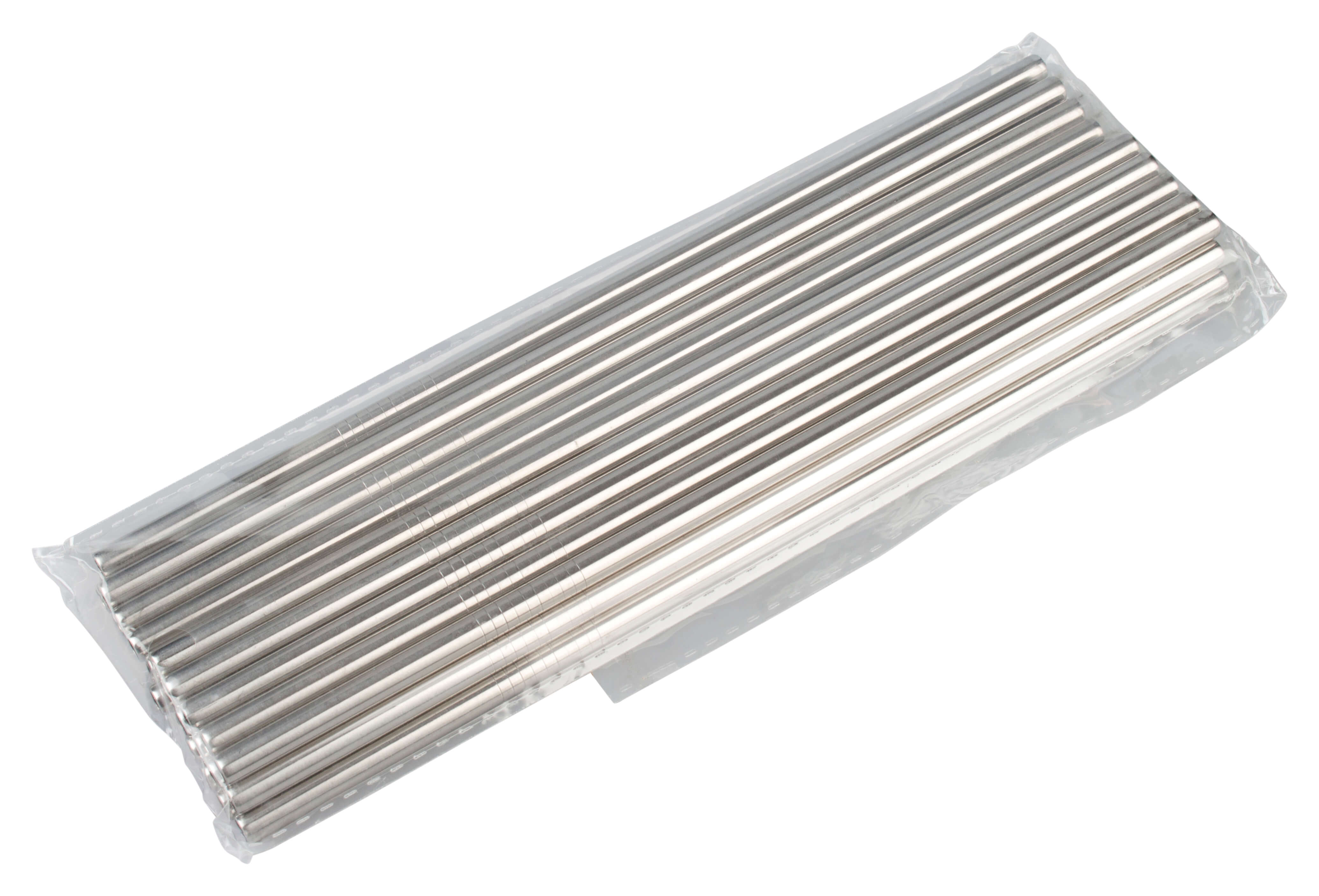 Pailles, acier inoxydable (6x210mm) - 25 pcs.