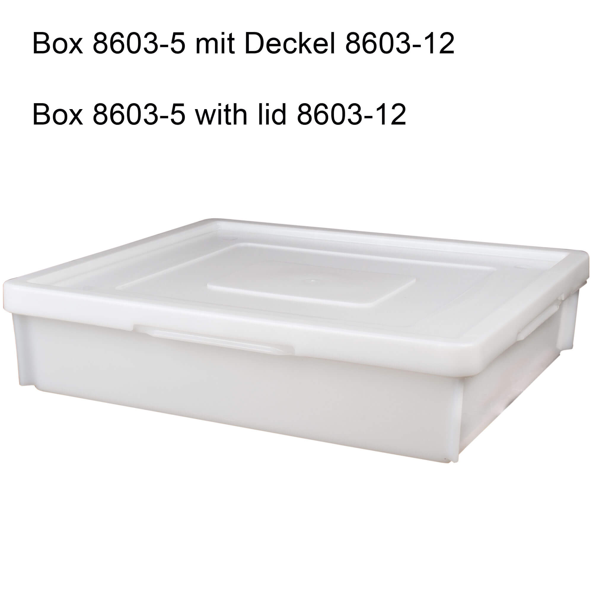 Récipient de transport empilable Classic blanc - 515x445x110mm (18l)