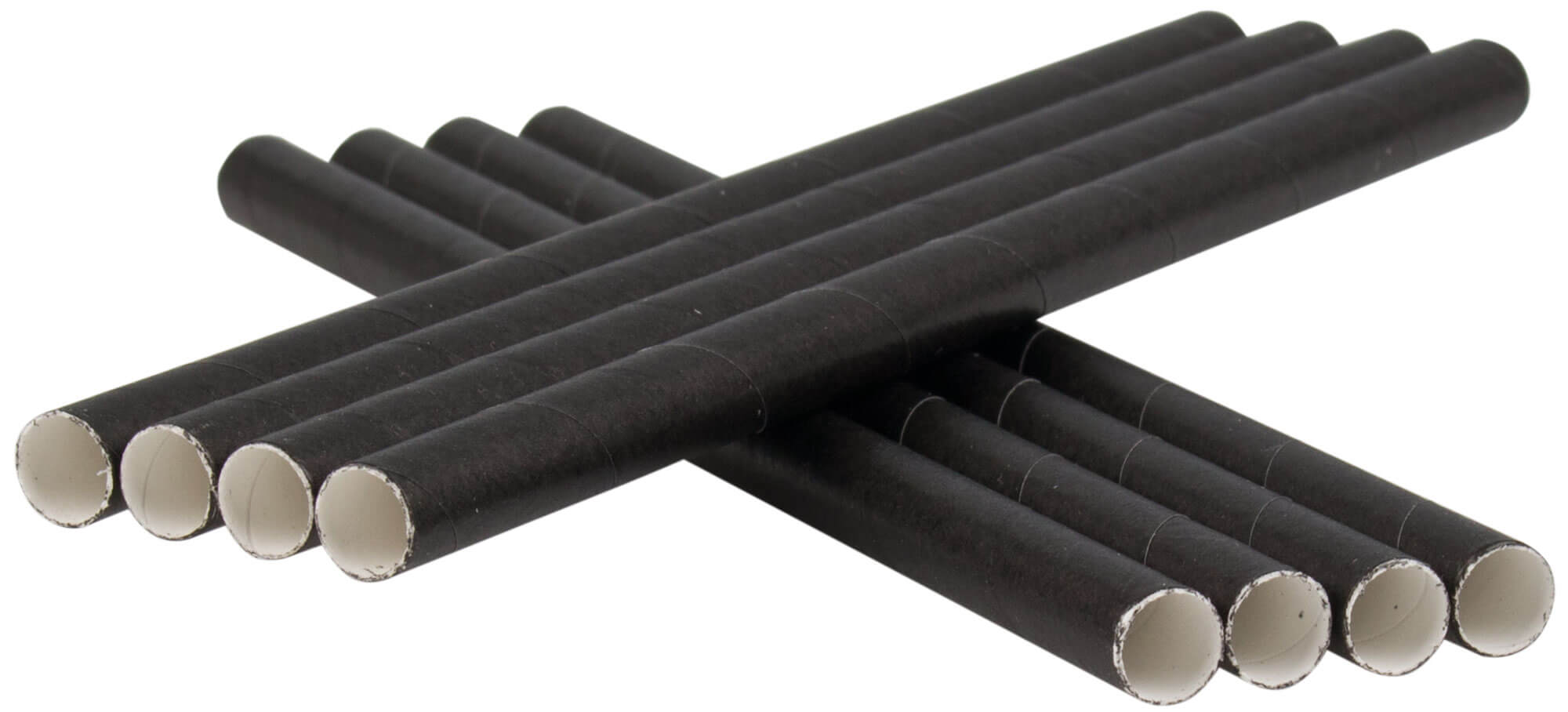 Pailles, papier (8x150mm), Prime Bar - noir (100 pcs.)