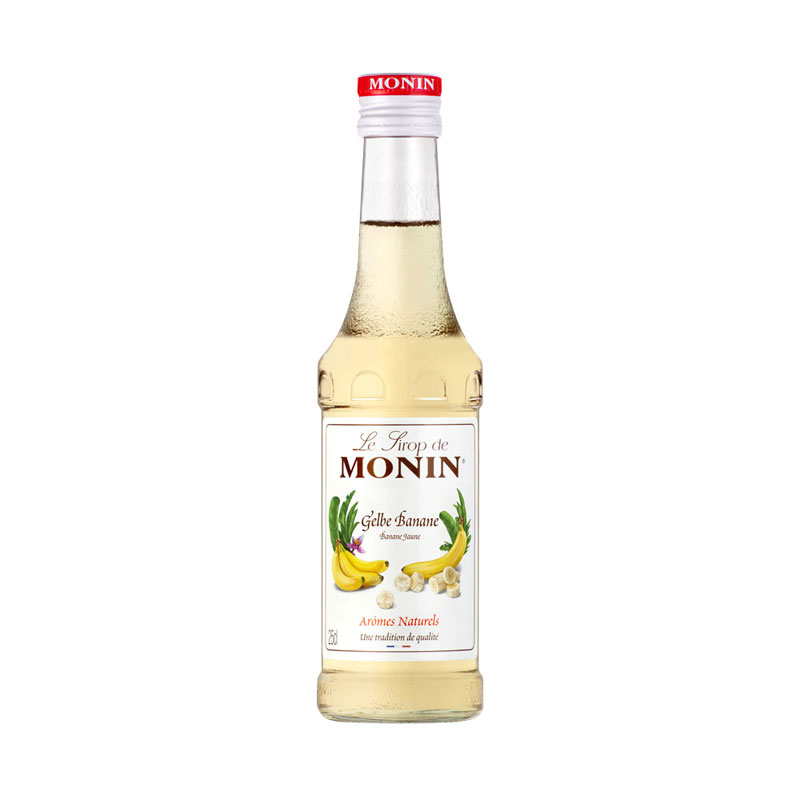 Banane jaune - Sirop Monin petite bouteille (0,25l)