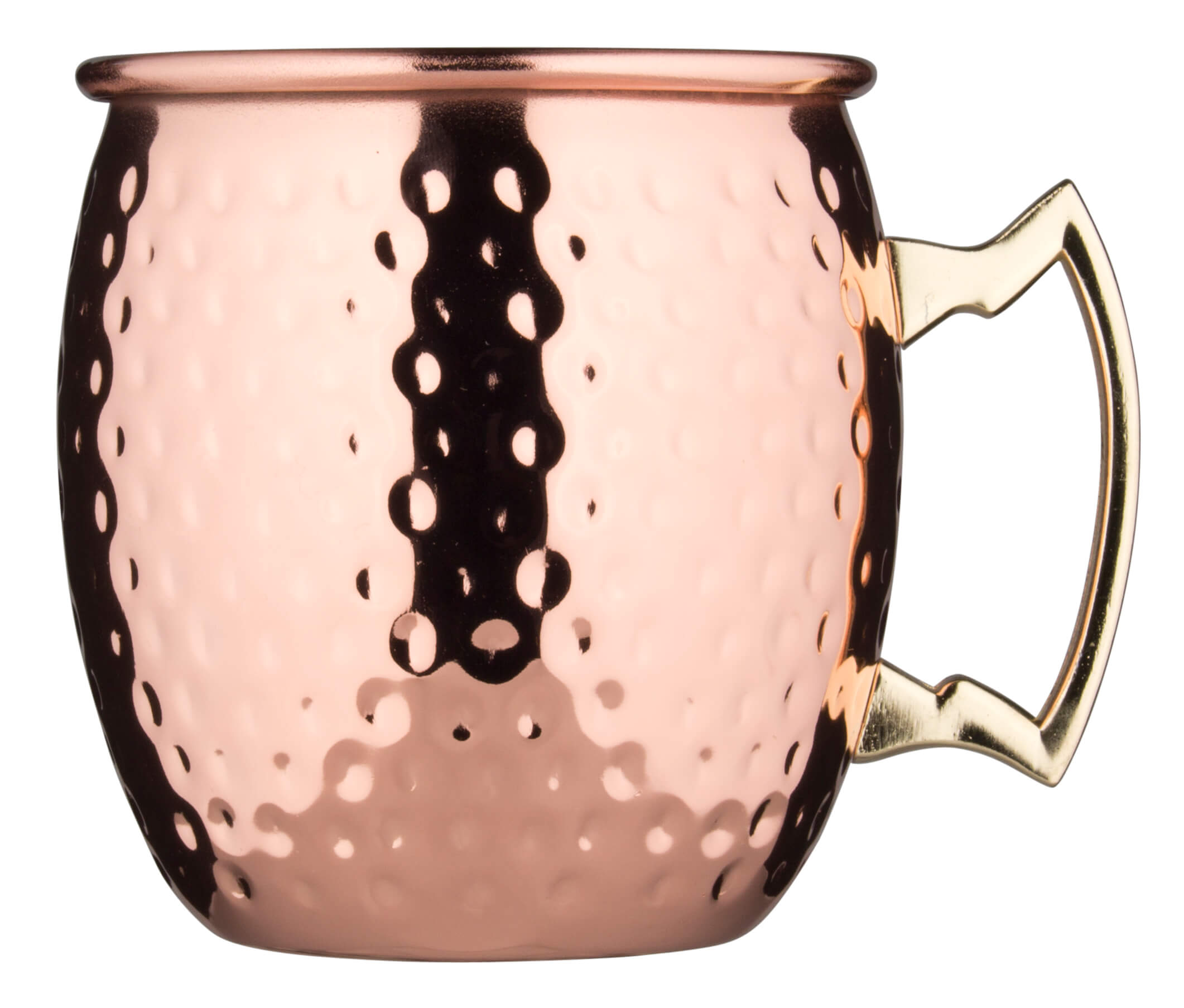 Gobelet Moscow Mule en acier inoxydable, cuivré, martelé - 550ml