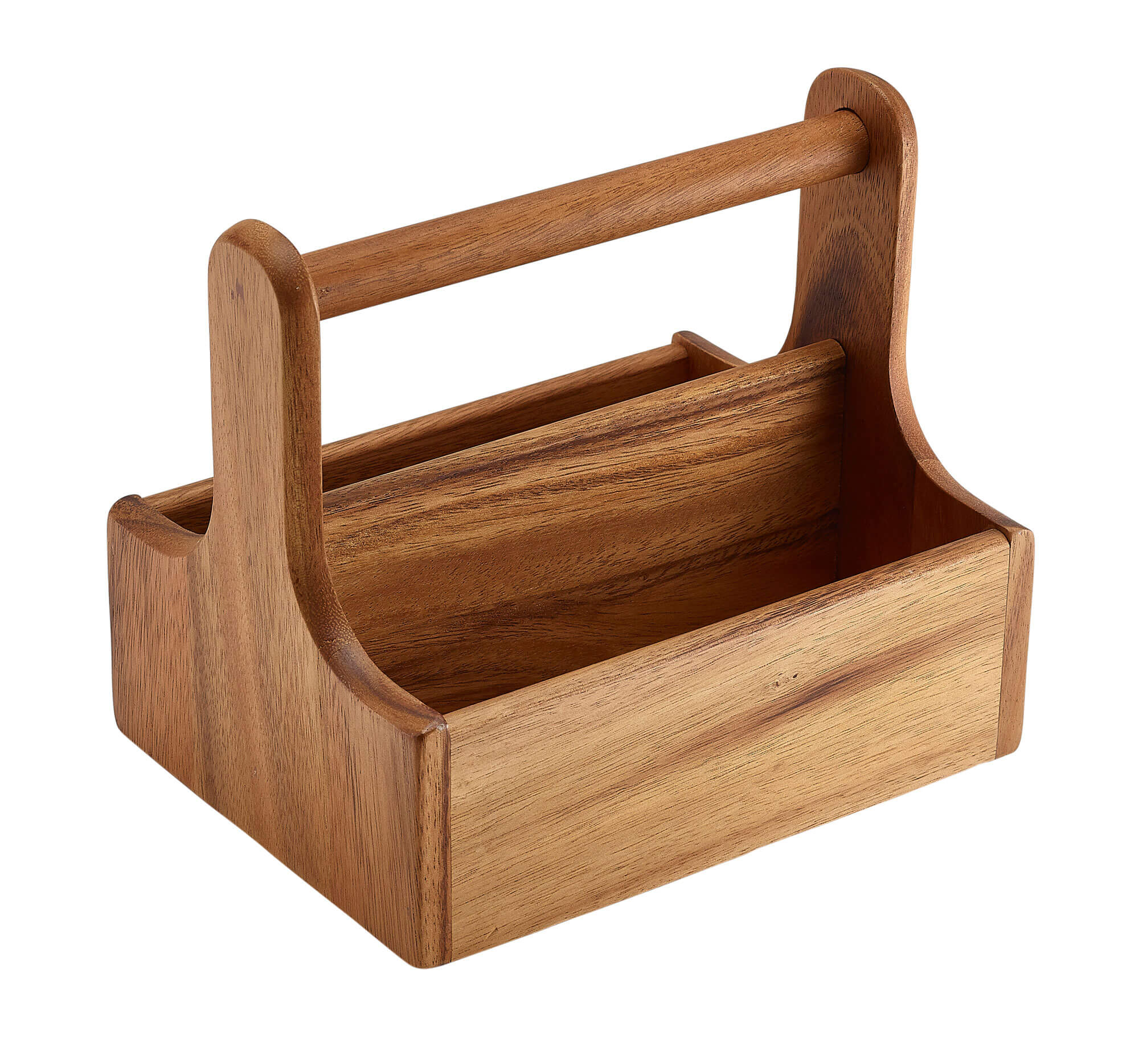 Table Caddy / Bar Organizer, bois, marron - 20x15,4x18cm