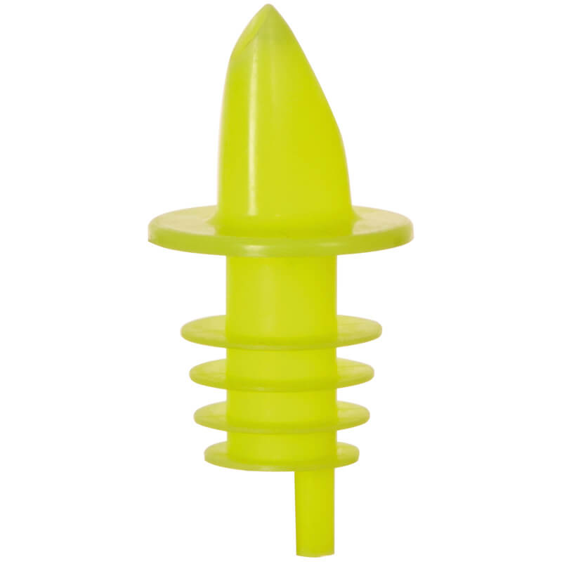 Verseur de bouteilles, plastique, lent - jaune fluo