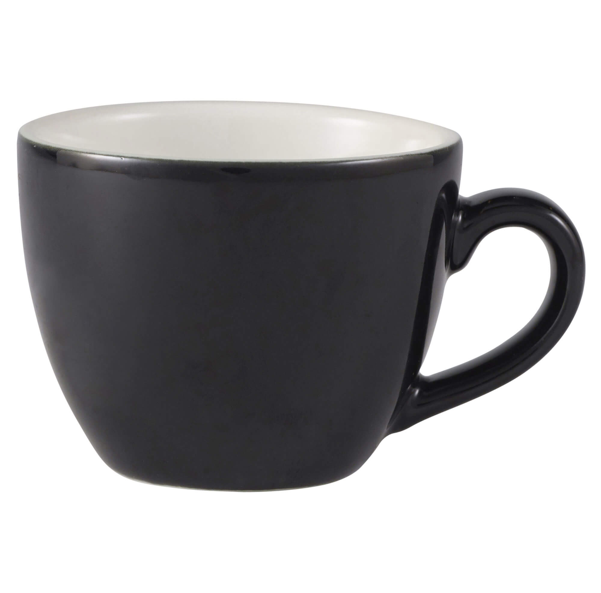 Tasse à espresso Bowl noir - 90ml (6 pcs)