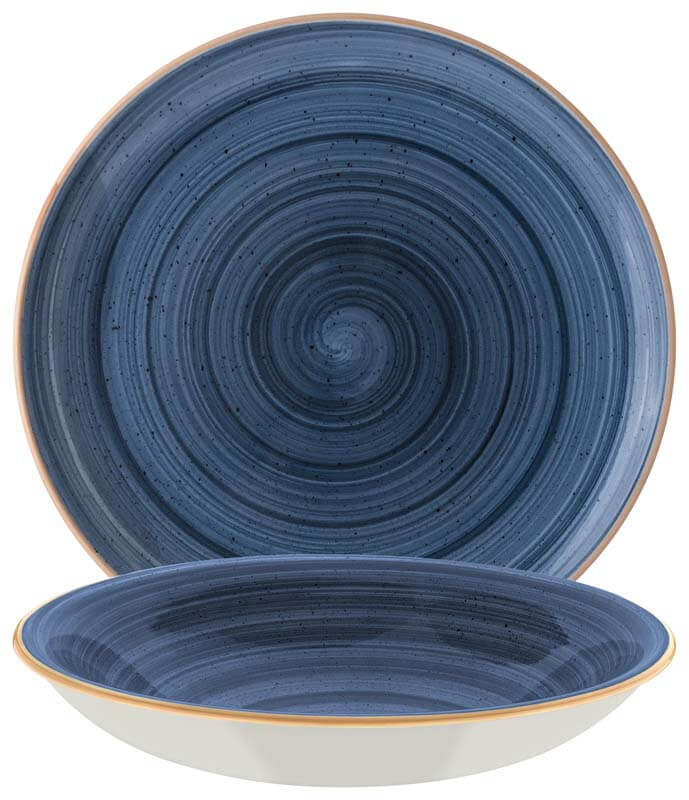 Bonna Aura Dusk Assiette Gourmet creuse 20cm bleue - 12 pièces