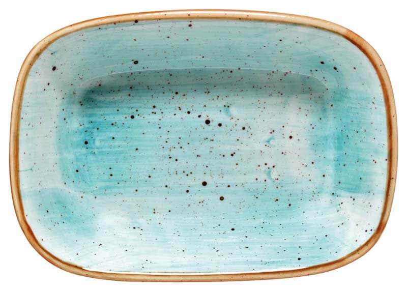 Bonna Aura Aqua Gourmet plat rectangulaire 17x11,5cm turquoise - 12 pièces