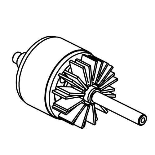 09325 - Santos #9 - Rotor complet avec ventilateur (avant l'année de construction 2011)