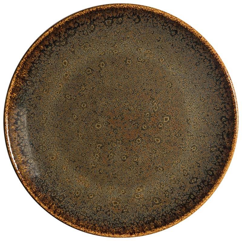 Bonna Ore Tierra Gourmet Assiette plate 27cm marron - 12 pièces