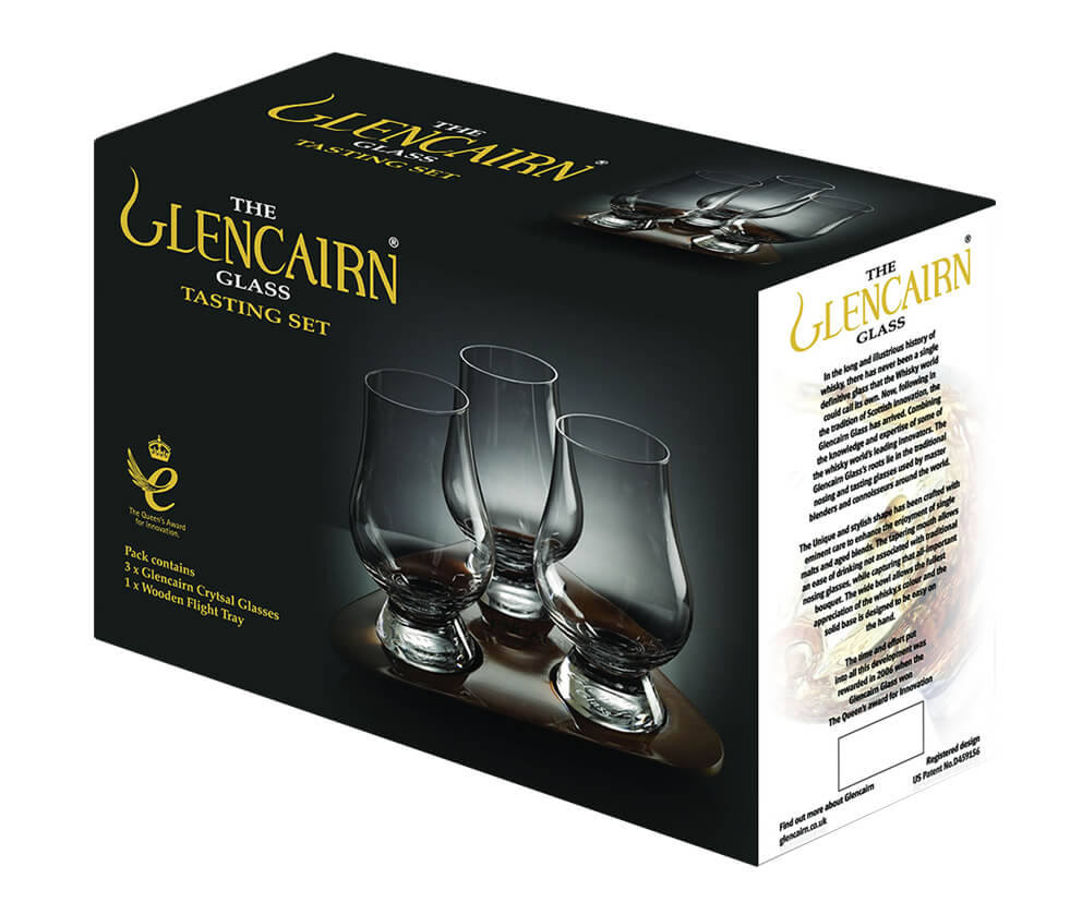 The Glencairn Whisky Tasting Set avec trois verres