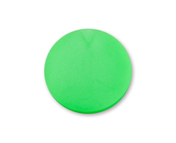 Jeton de valeur - 2,5 x 30,0mm (1000 pcs.) - vert fluo