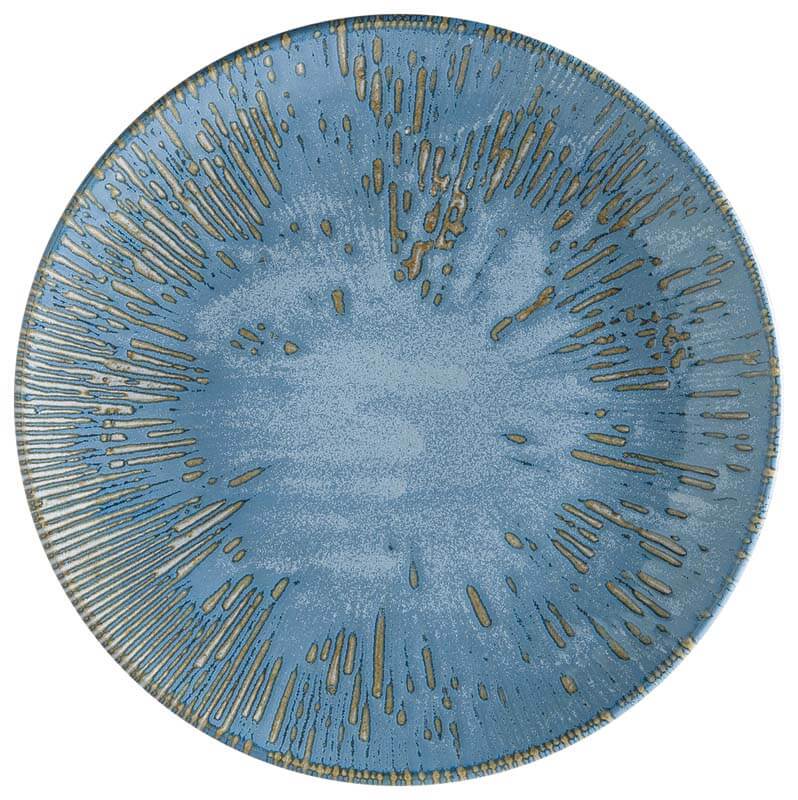 Bonna Snell Sky Gourmet Assiette plate 21cm bleu - 12 pièces