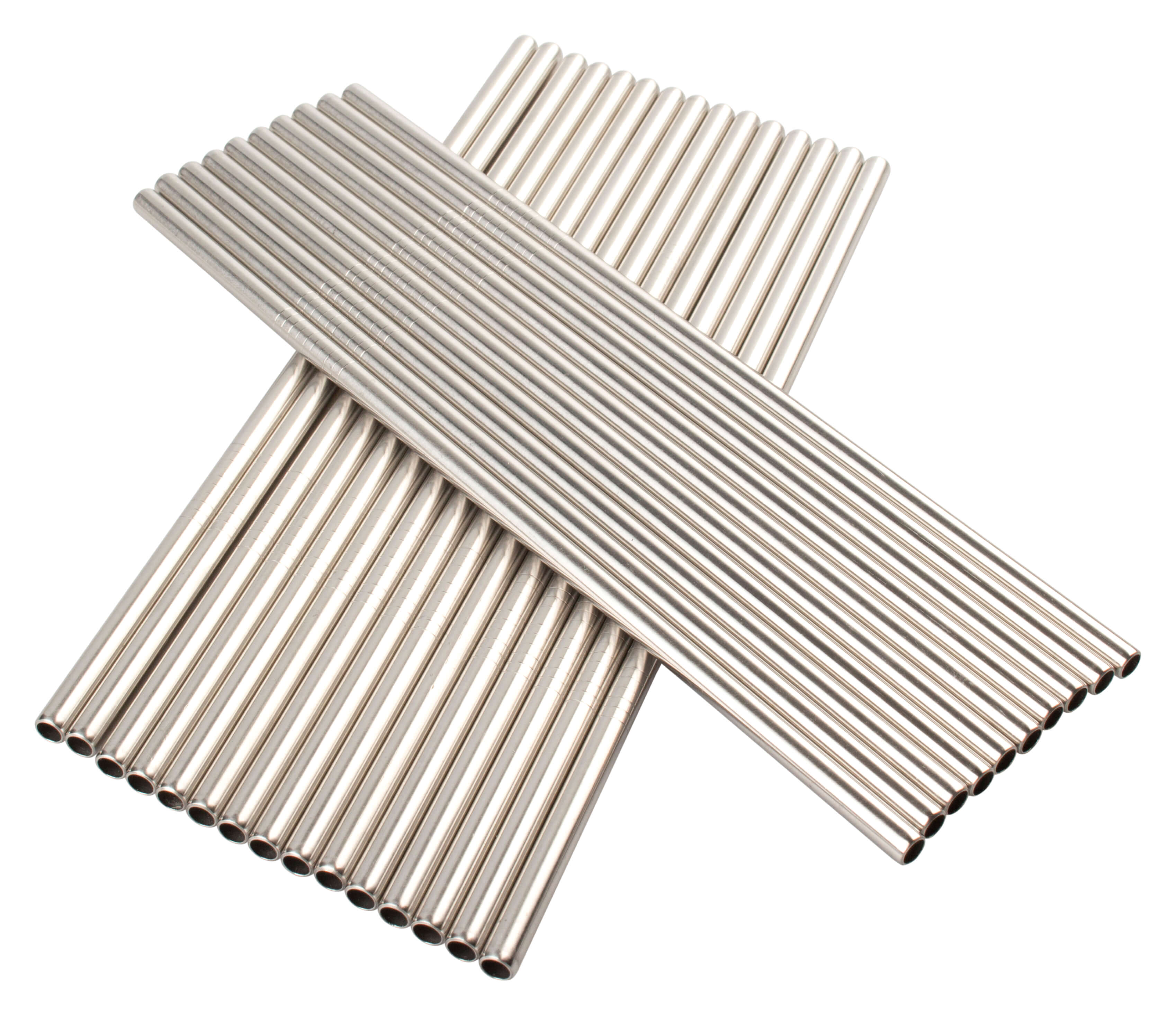 Pailles, acier inoxydable (6x210mm) - 25 pcs.