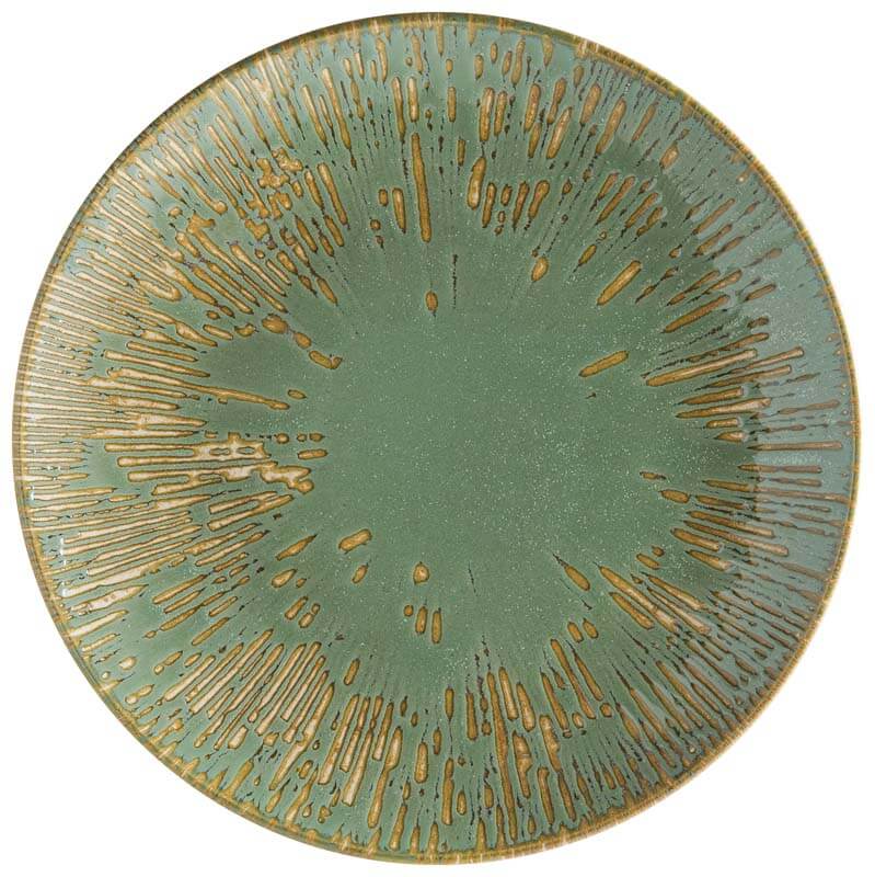 Bonna Snell Sage Gourmet Assiette plate 27cm vert - 12 pièces