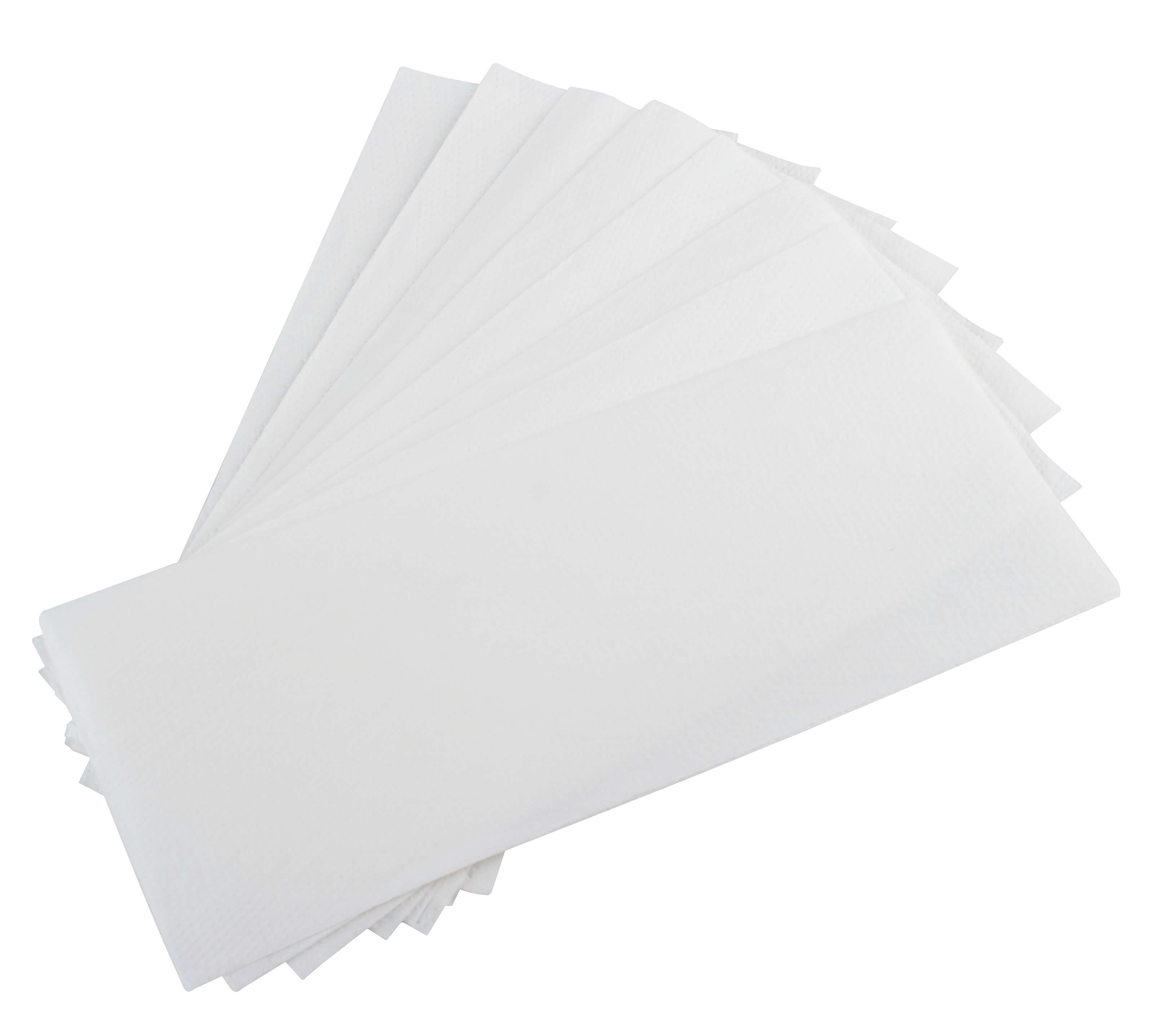 Serviettes en papier pliées en V, extra-blanches, 2lg. - 25x21cm (3150 pcs.)