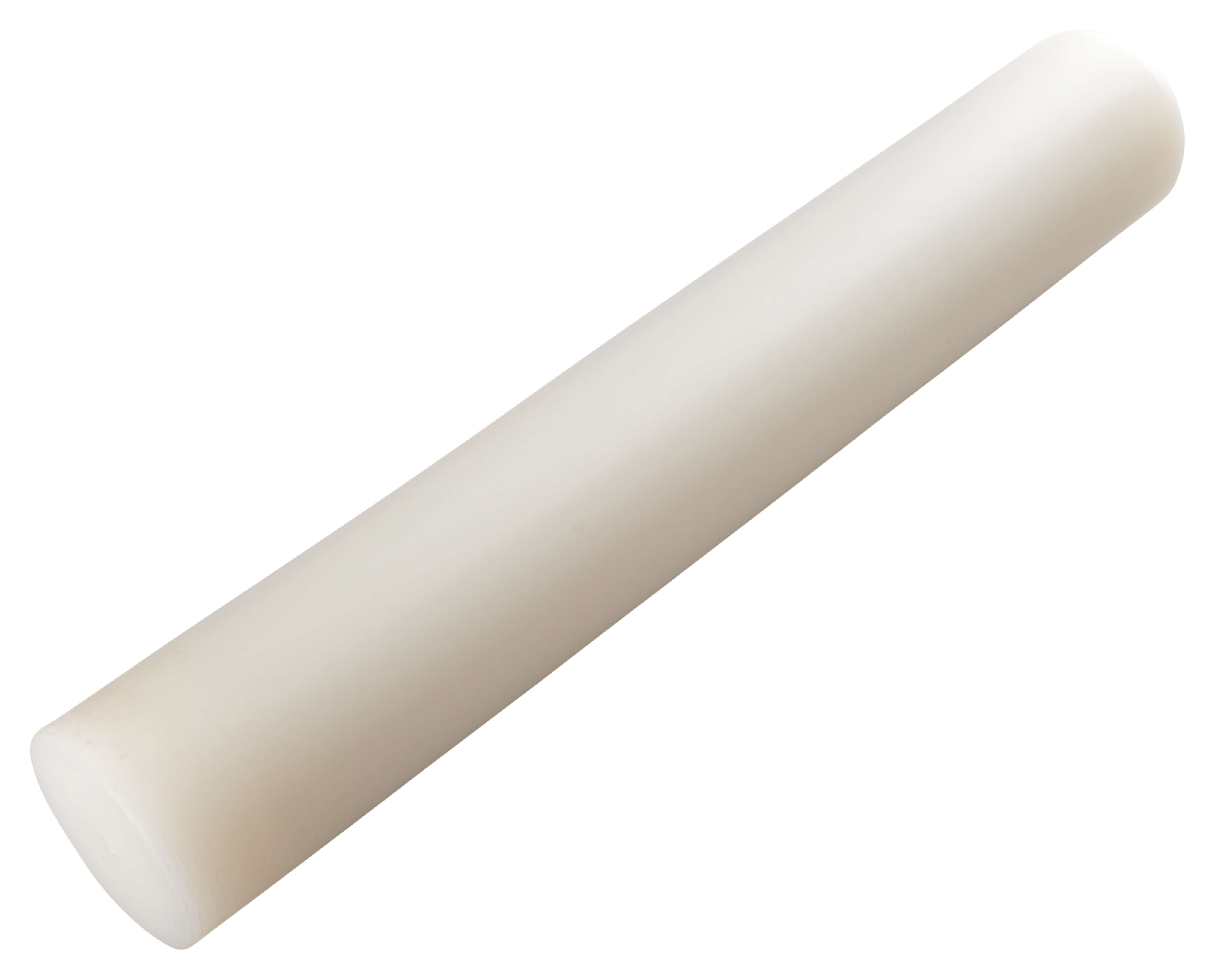 Pilon de bar, plastique, bout plat - blanc (24cm)