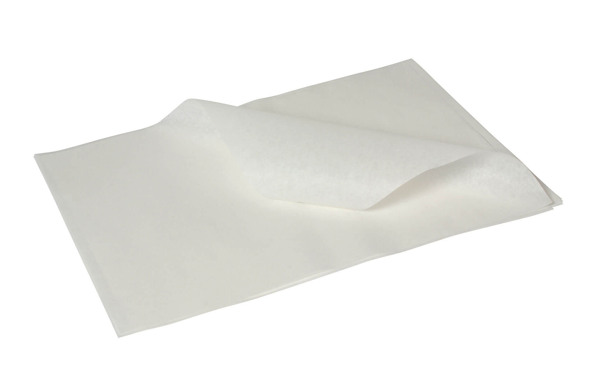 Papier d'emballage imperméable aux graisses, blanc - 25x20cm (1000 pcs)