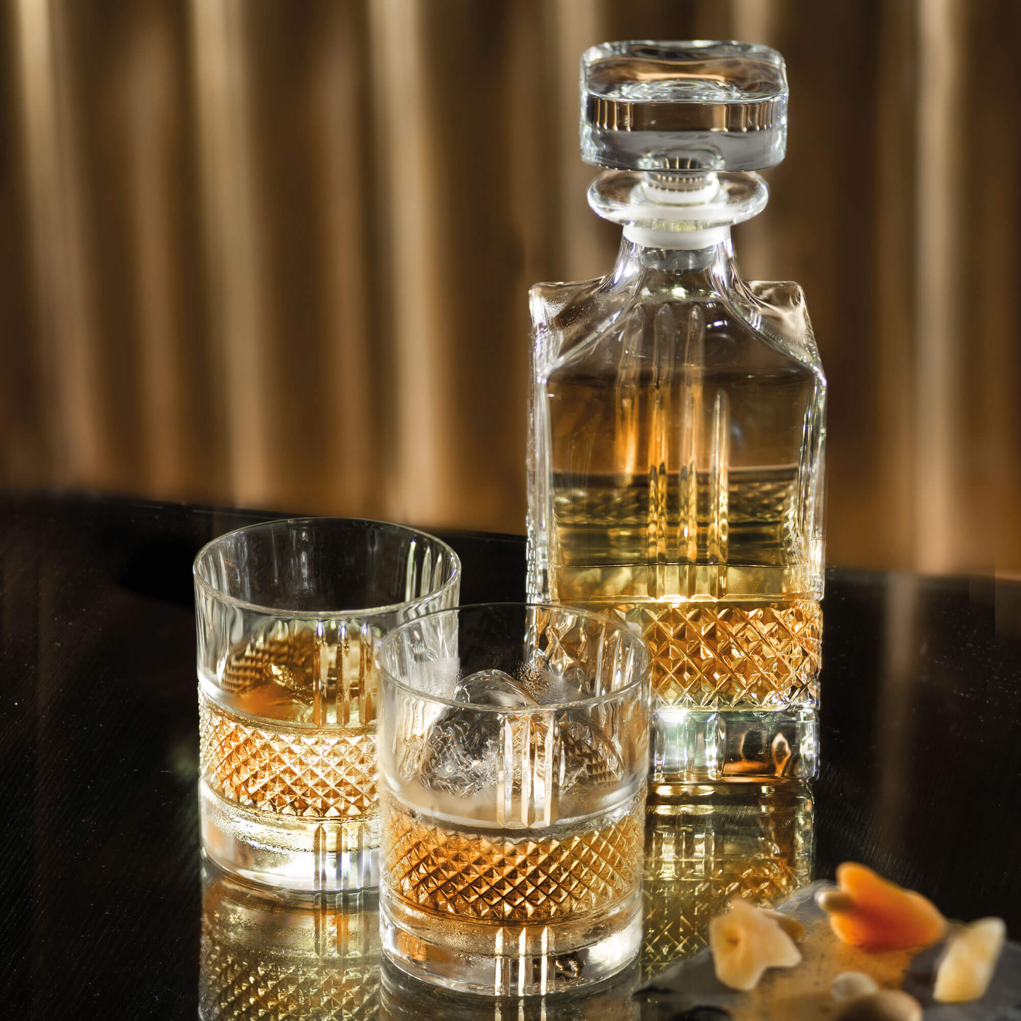 Whisky Set Brillante, RCR - 1 carafe + 6 tumblers