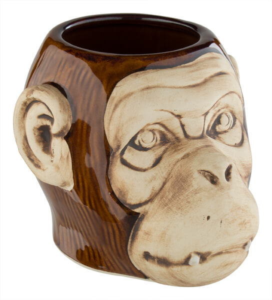 Tiki gobelet "Monkey", shiny finish - 550ml