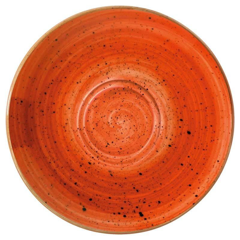 Bonna Aura Terracotta Soucoupe Gourmet 16cm orange - 6 pièces