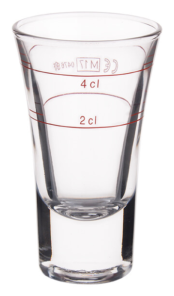 Verre à shot, Dublino - 57ml, 2+4cl calibré (6 pcs.)