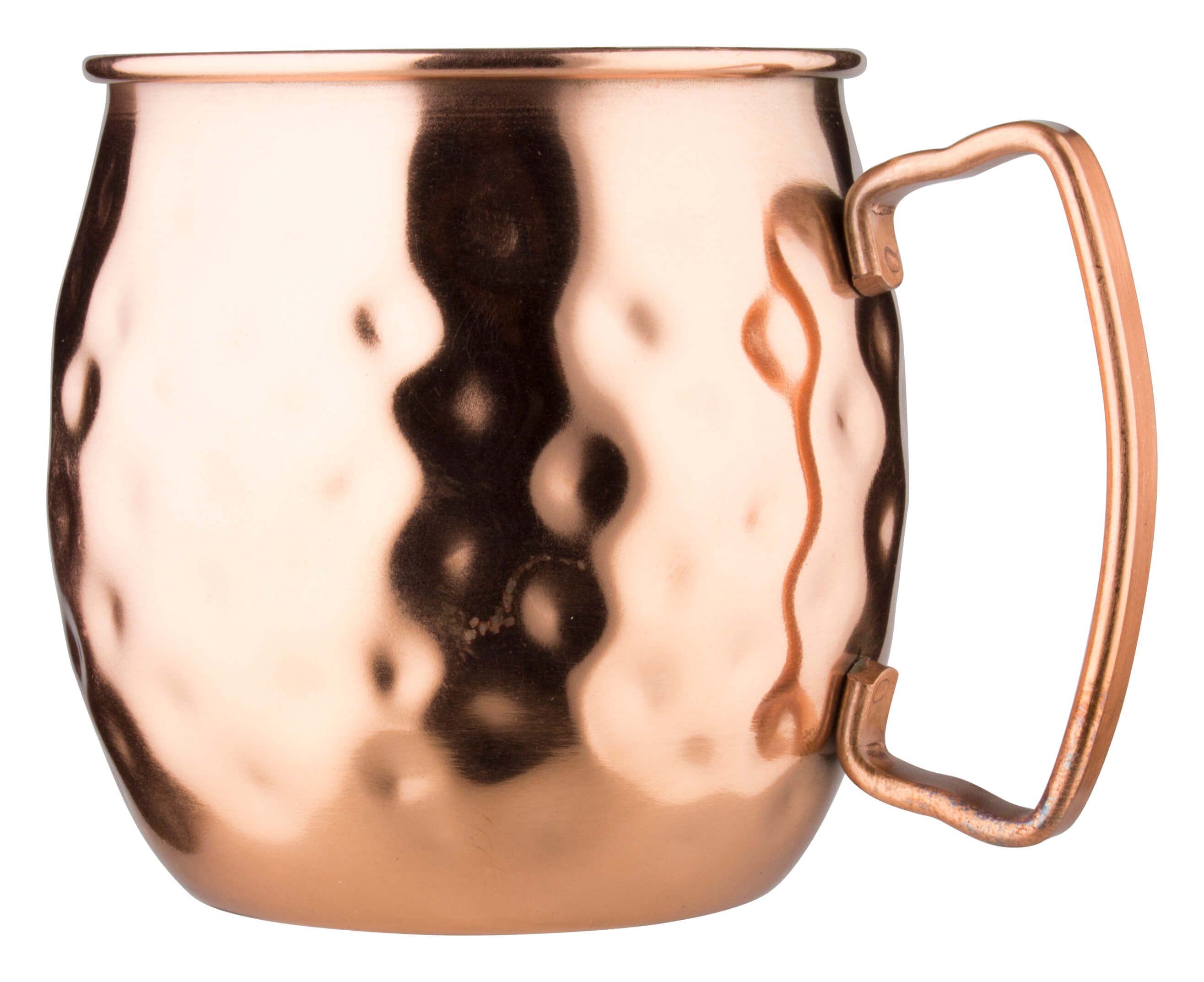 Gobelet en acier inoxydable Moscow Mule, cuivré, martelé, Prime Bar - 400ml