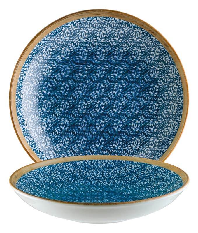 Bonna Lupin Bloom Assiette creuse 23cm bleu - 6 pièces