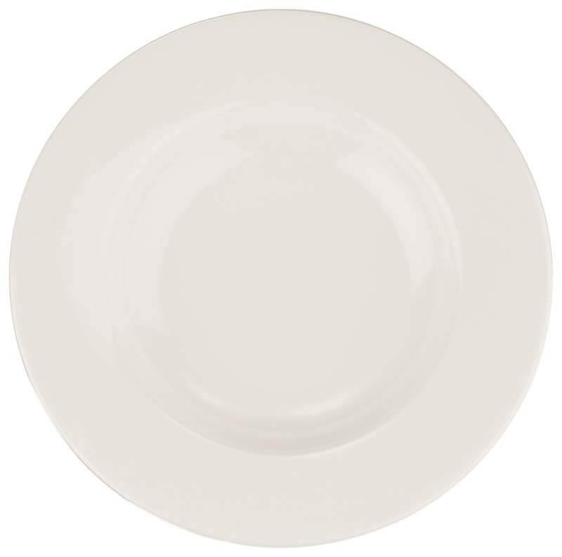 Bonna Banquet Cream Assiette creuse 23cm, 30cl crème - 12 pièces