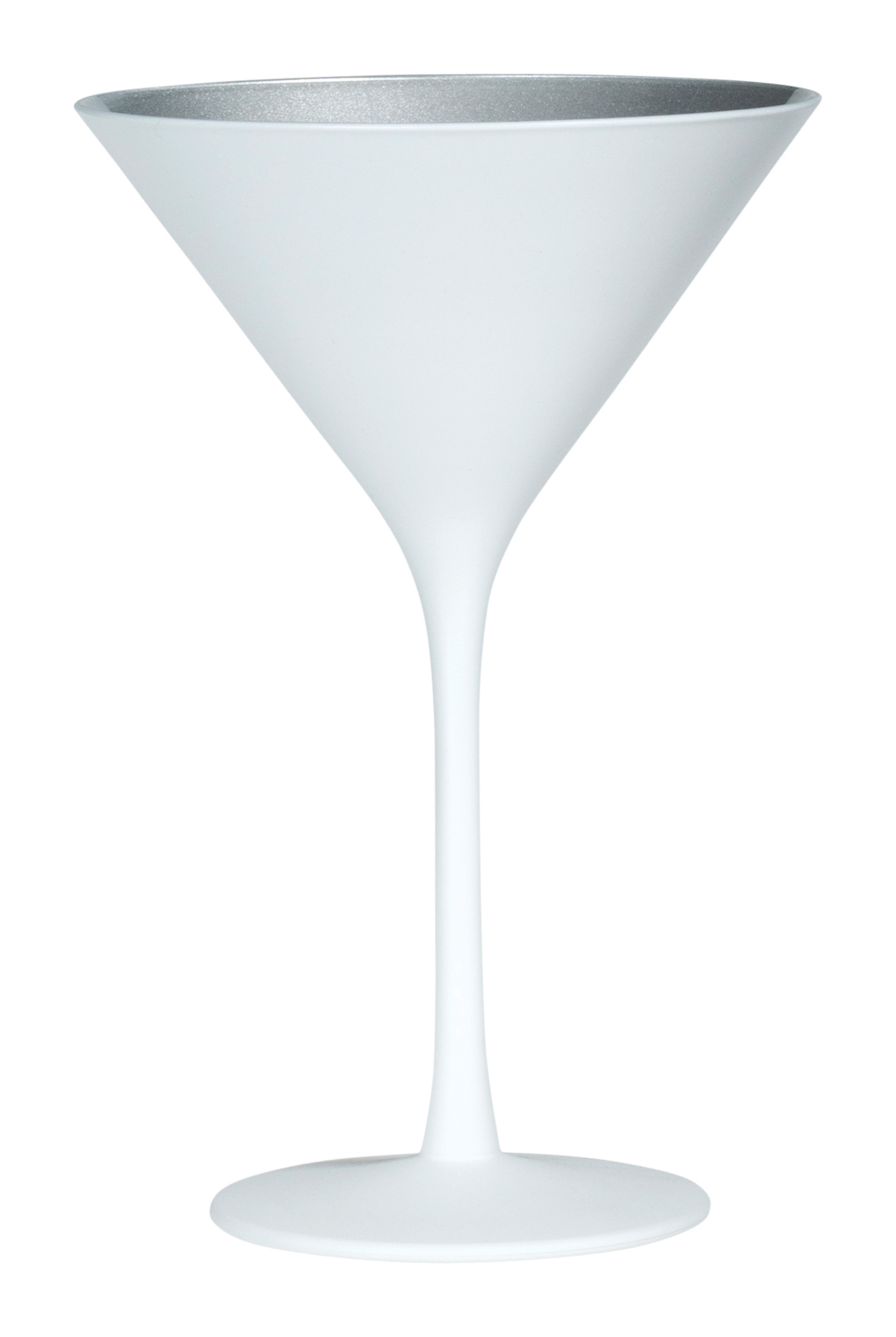 Verre à Martini, blanc/argenté mat, Elements Stölzle - 240ml (1 pce)