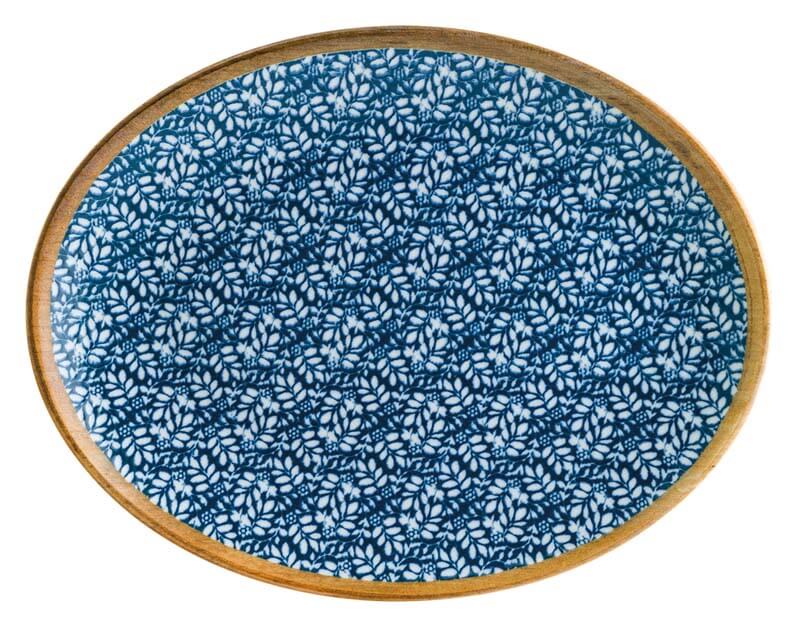 Bonna Lupin Moove plat ovale 31x24cm bleu - 6 pièces