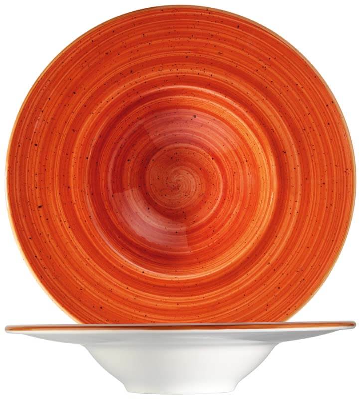 Bonna Aura Terracotta Banquet Assiette à pâtes 28cm orange - 6 pièces