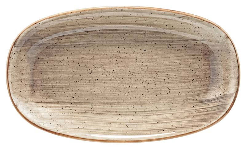 Bonna Aura Terrain Gourmet plat ovale 19x11cm beige - 12 pièces