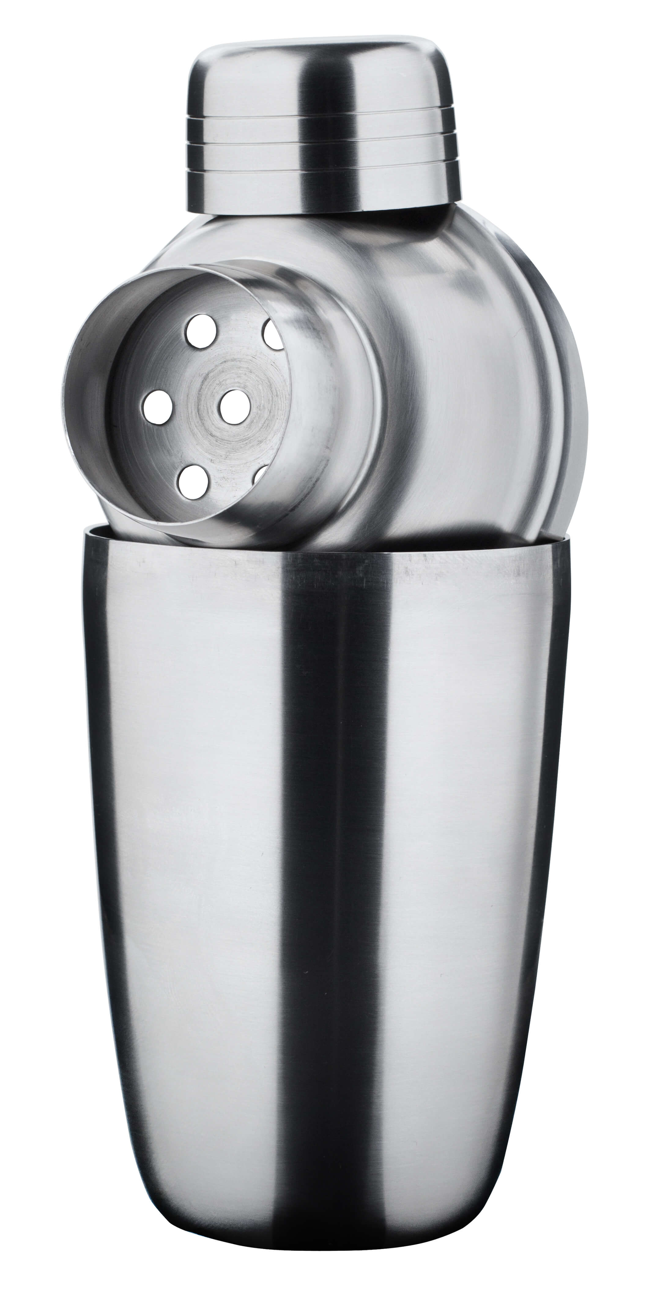 Mini shaker à cocktail, trois pièces, acier inoxydable, 300ml