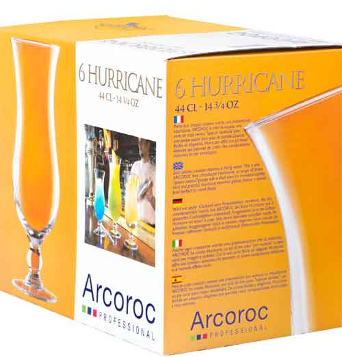 Verre à cocktail Elegance Hurricane, Arcoroc - 440ml (6 pcs.)